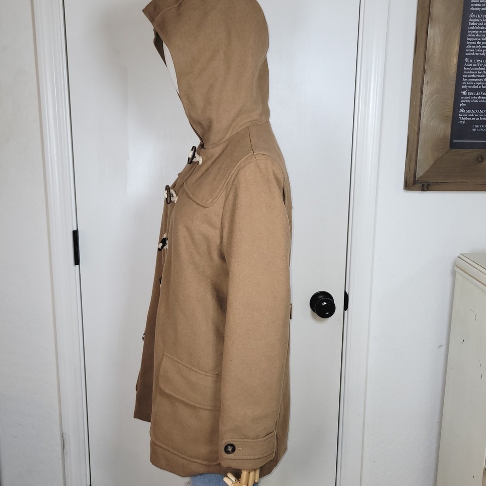 Boden Wool Toggle Coat Coastal Nautical Fisherman Hooded Jacket Kids 15-16Y - Picture 6 of 16